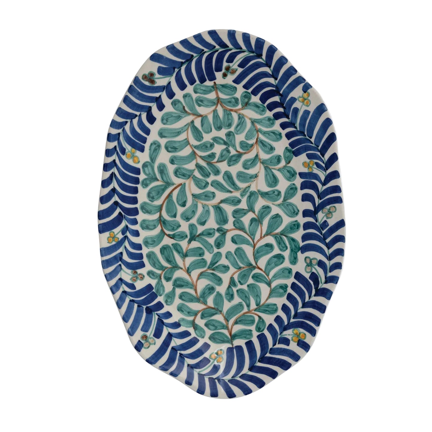 Hand-Painted Stoneware Platter