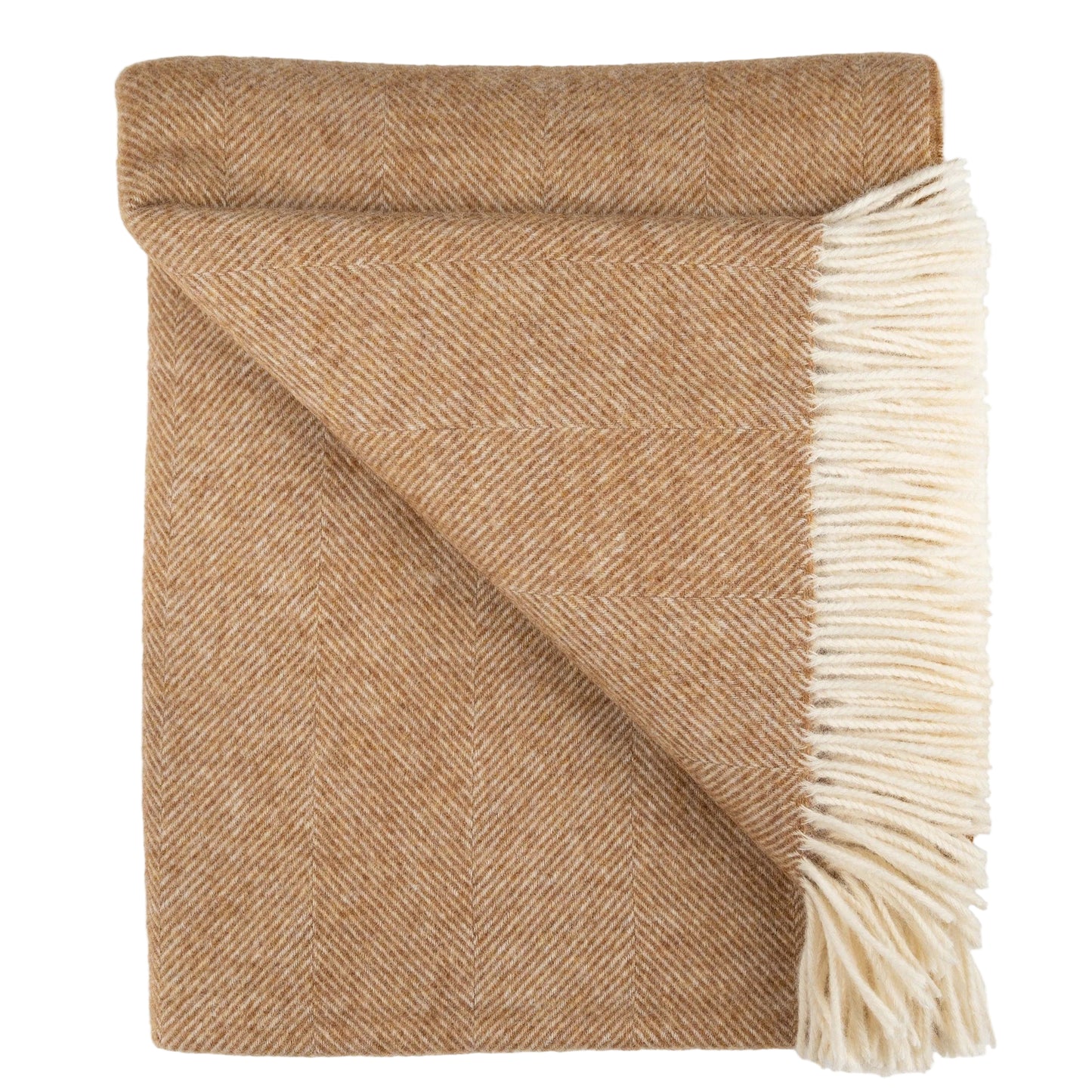 Herringbone Throw- Rust