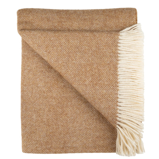 Herringbone Throw- Rust