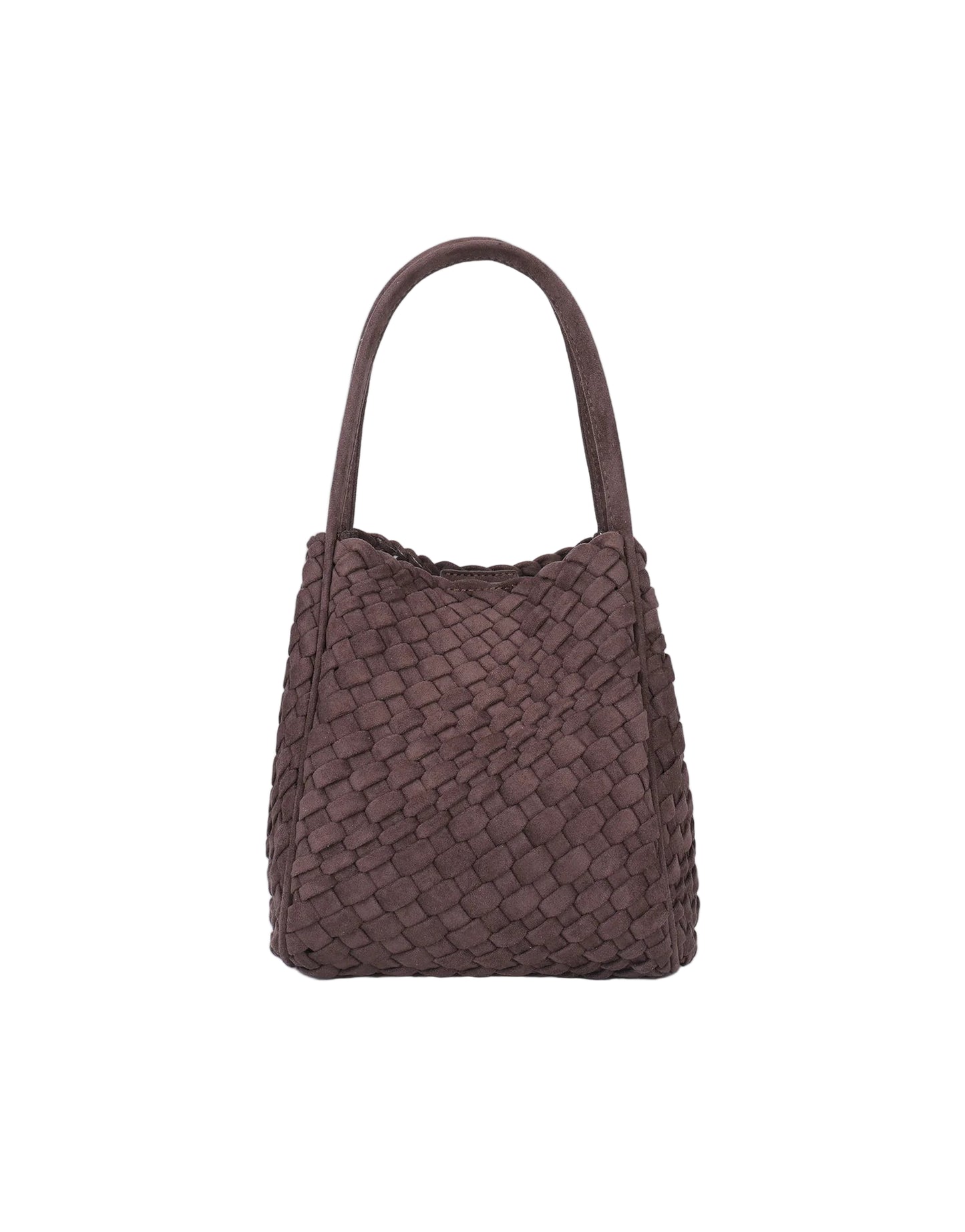 Mini Woven Tote- Chocolate