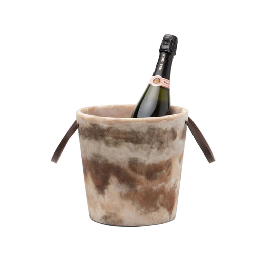 Resin Ice Bucket – Brown Swirl