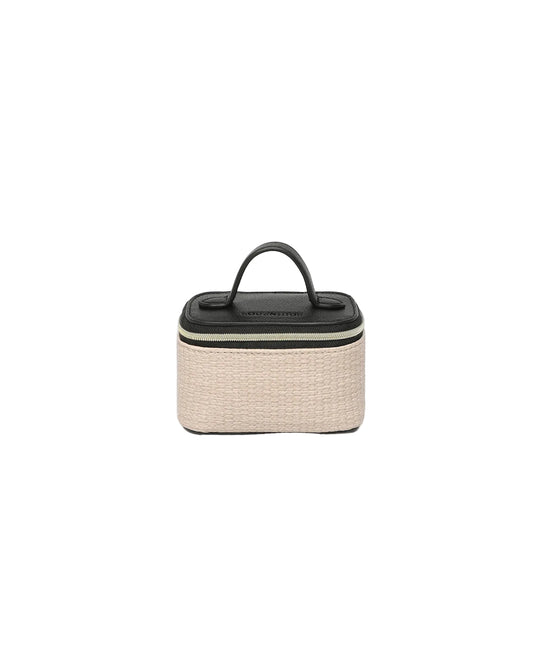 Small Rattan Jewelry Case - Black