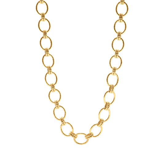 Large Gold Link Necklace