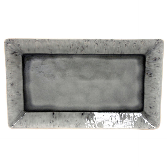 Gray Rectangular Tray - 16-Inch