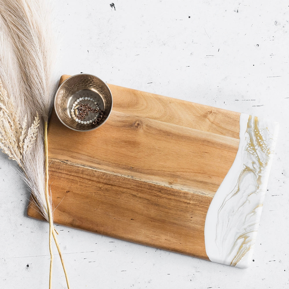 Large Bread Board – Gold Quartz
