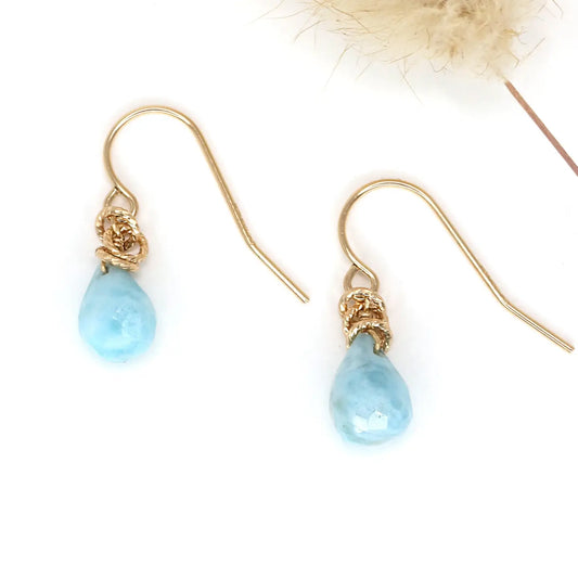 Larimar Drop Earrings