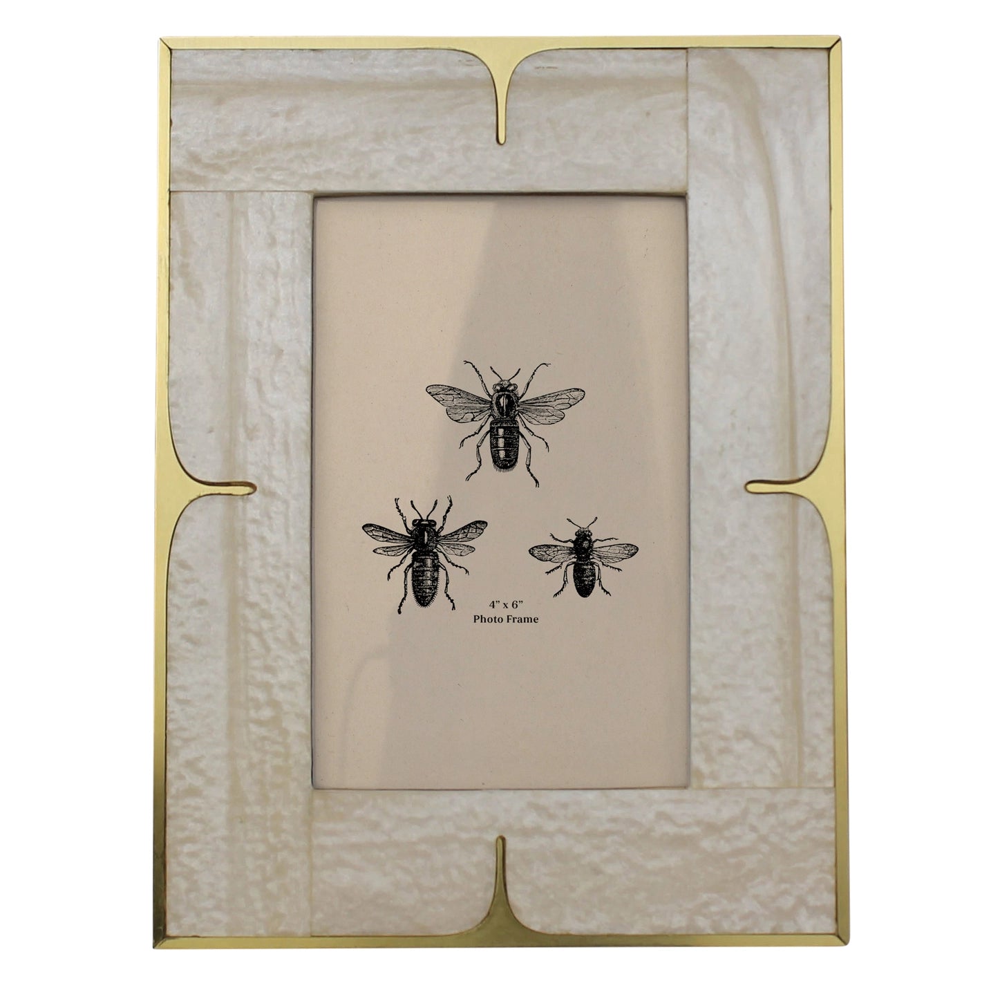 MOP Resin & Brass Frame