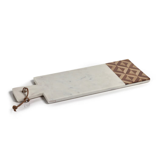 Marble Board with Wooden Inlay