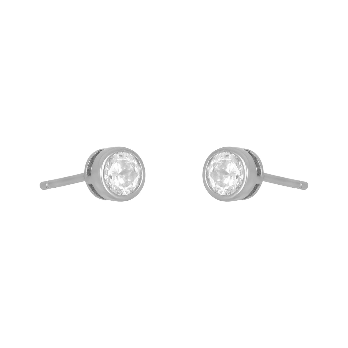 Marisol Earrings- 4mm Silver