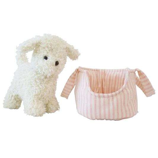 Marshmallow the Puppy and Carrier