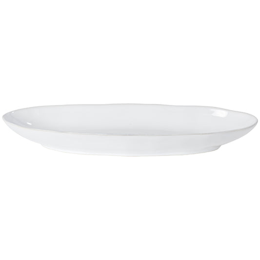 White Mid Size Oval Platter