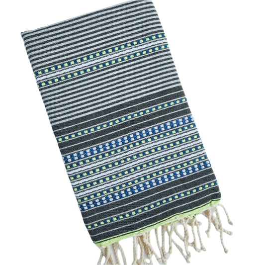 Midnight and Blue Beach Towel