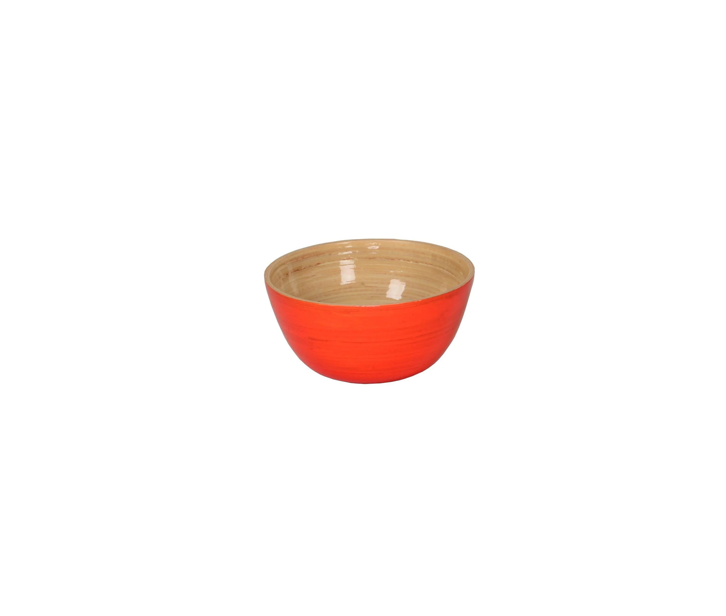 Mini Bamboo Bowl- Orange