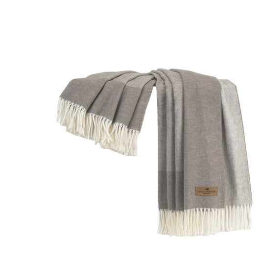 Mink Italian Herringbone Throw