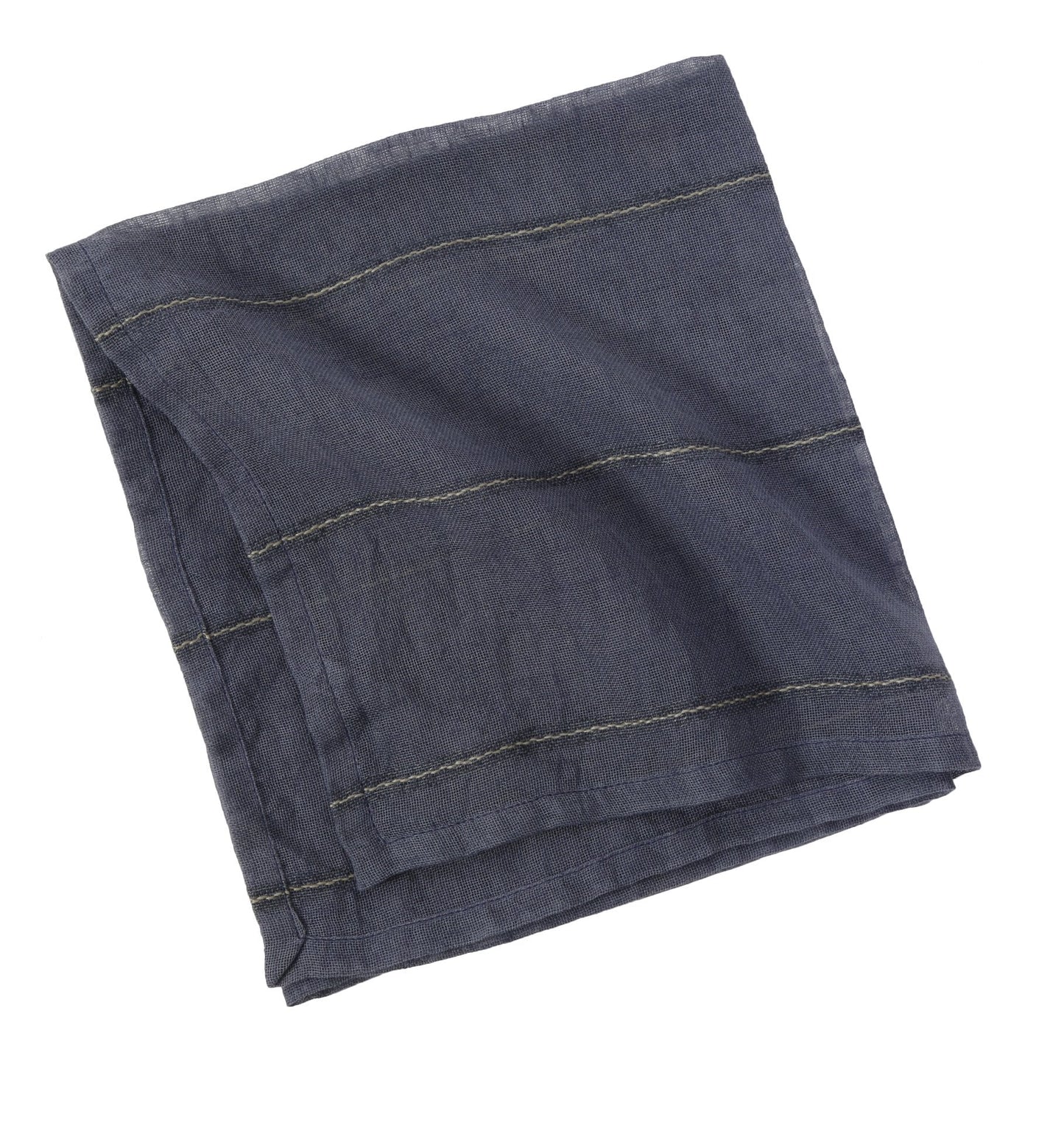Linen Gauze Napkins Blue Set