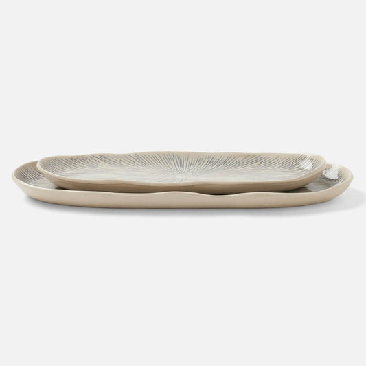 Serving Tray Set – Navy and Cream