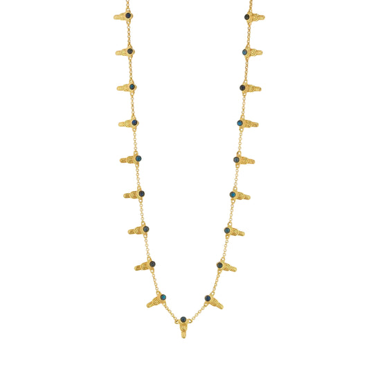 Gem Necklace - Blue Labradorite