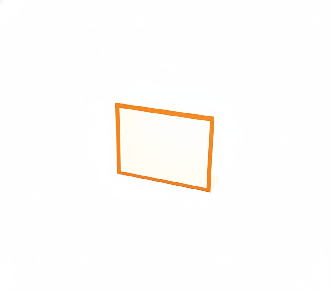 Orange Framed Place Card