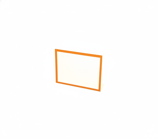 Orange Framed Place Card