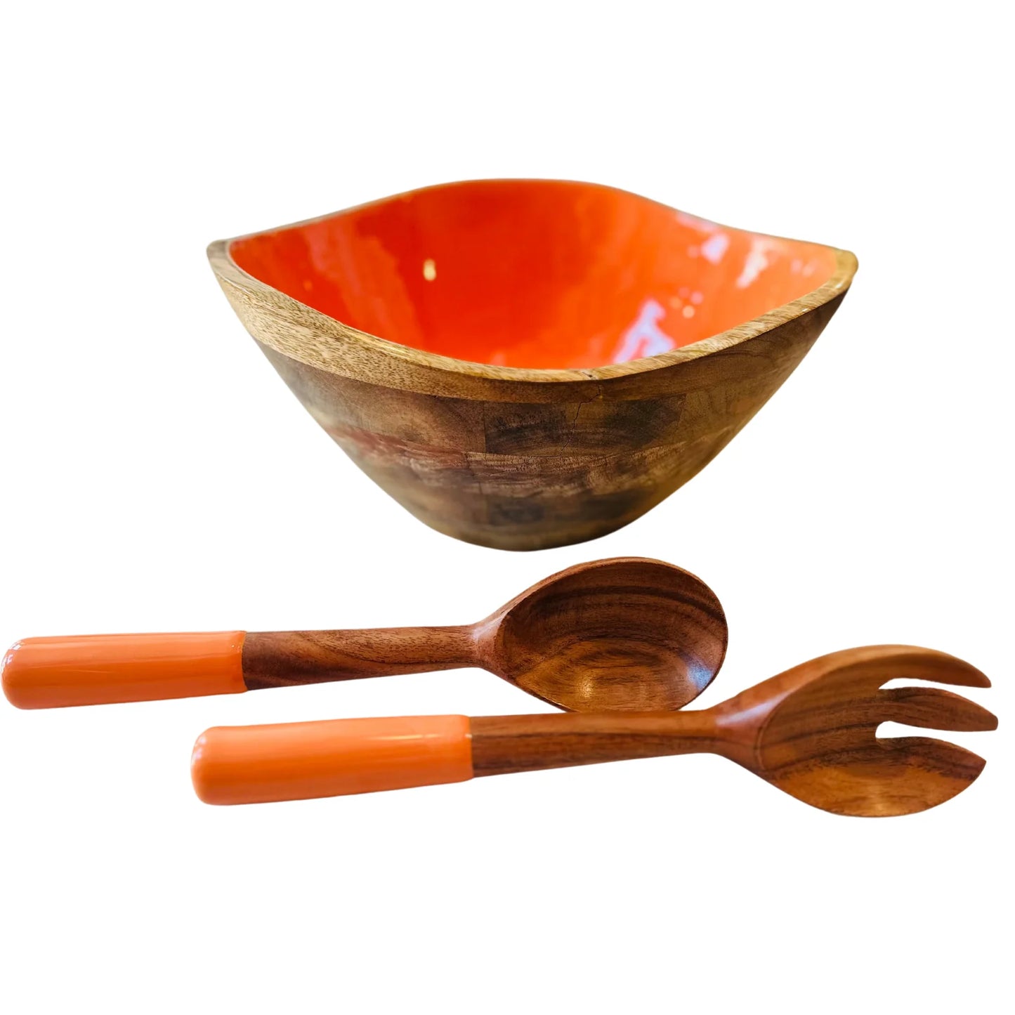 Orange Bowl and Server Set
