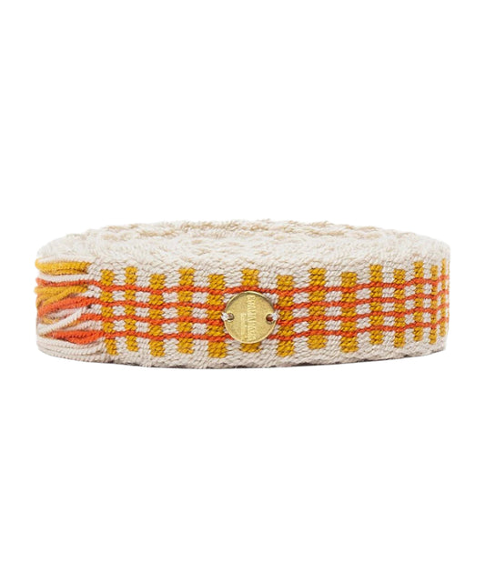 Thin Belt with Fringe- Orange and Mustard