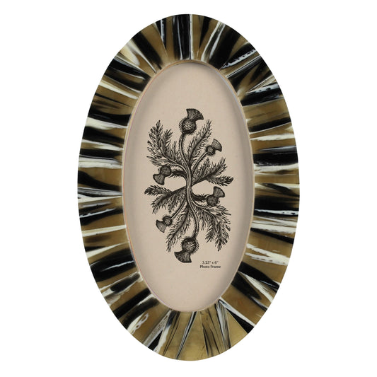 Oval Marbled Resin Frame – 3.25 x 6