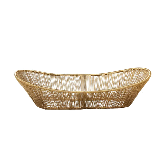 Long Gold Wire Basket