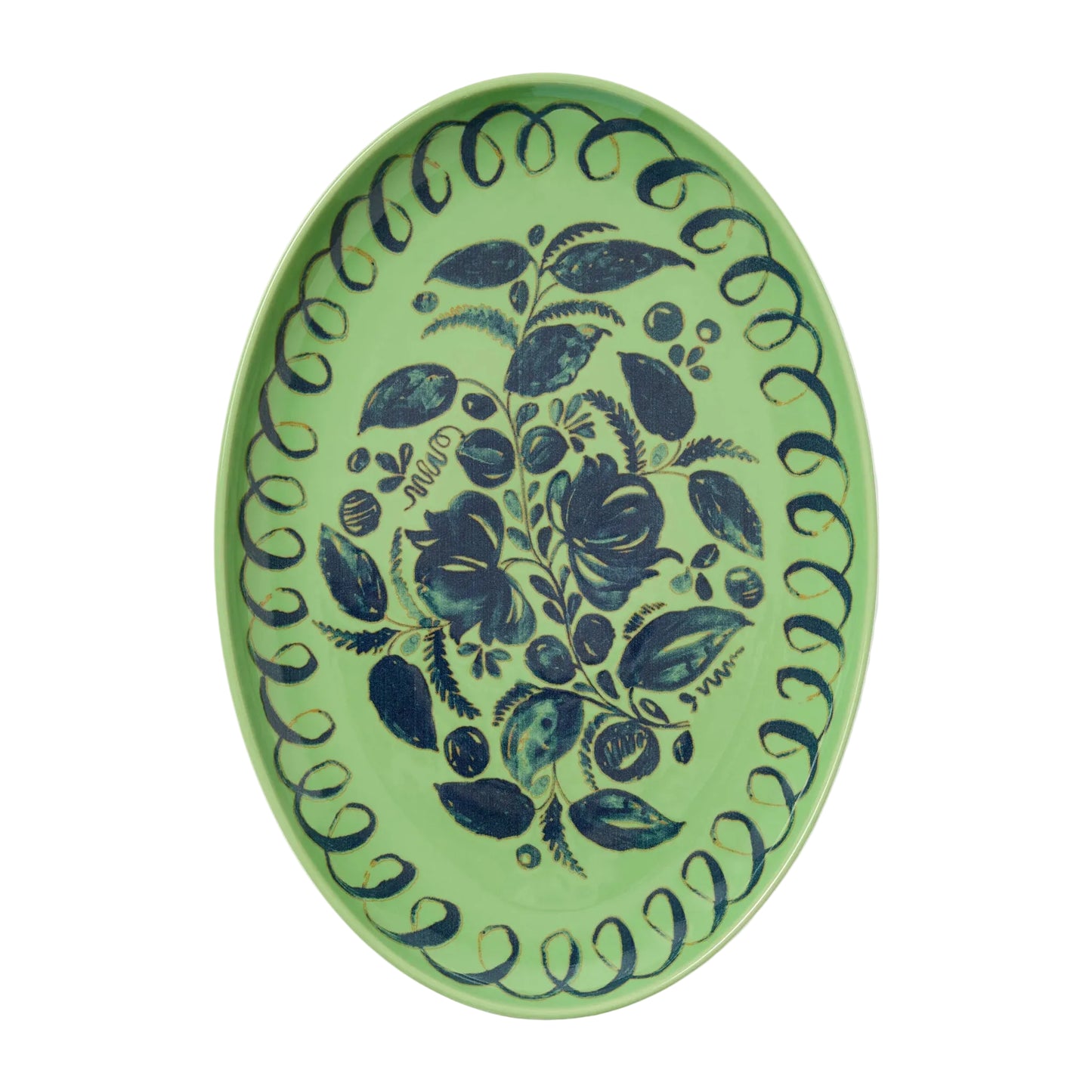 Amalfi Oval Tray - Green