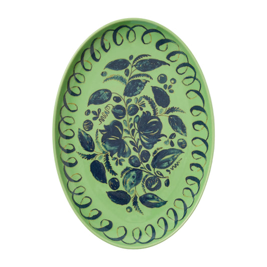 Amalfi Oval Tray - Green