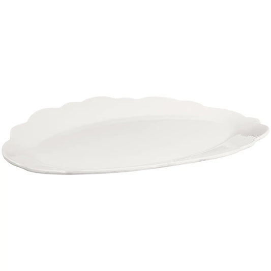 Oval Scalloped Serving Platter