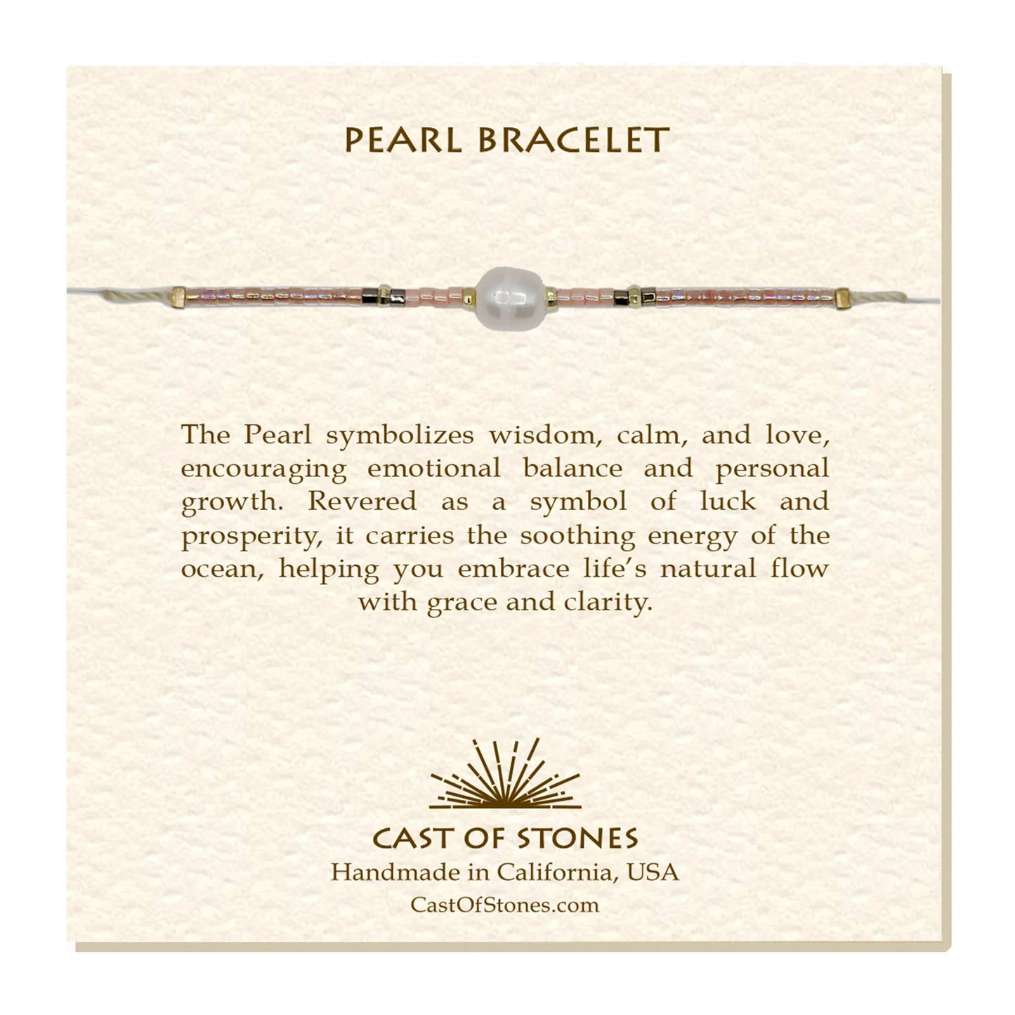 Pearl Bracelet- Shell Pink