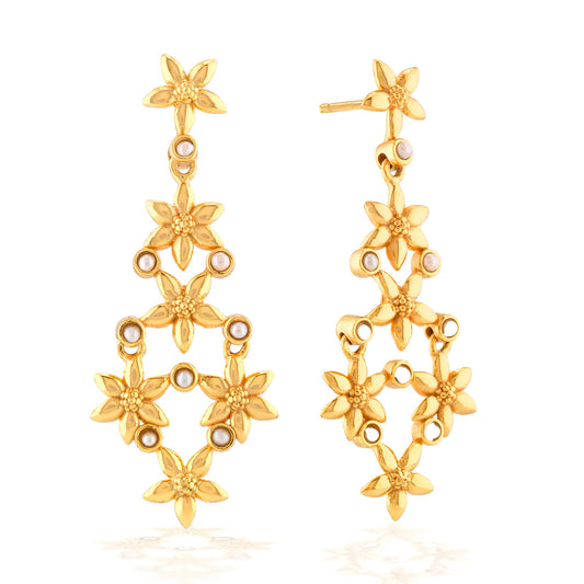 Pearl White Drop Earrings