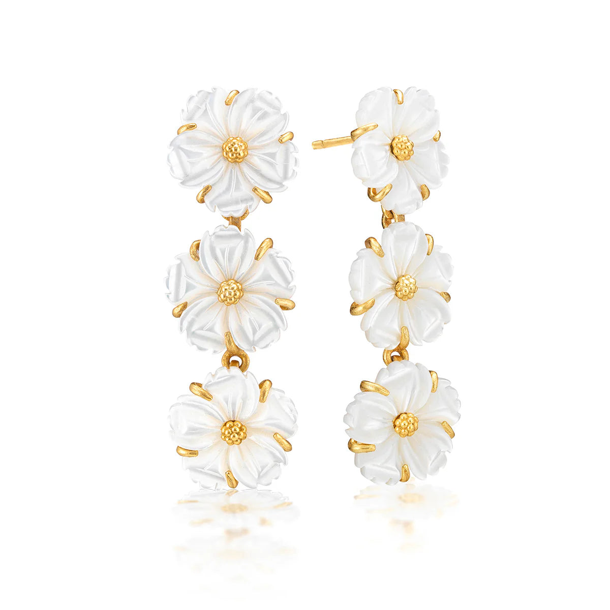 Petite Floral Linear Earrings
