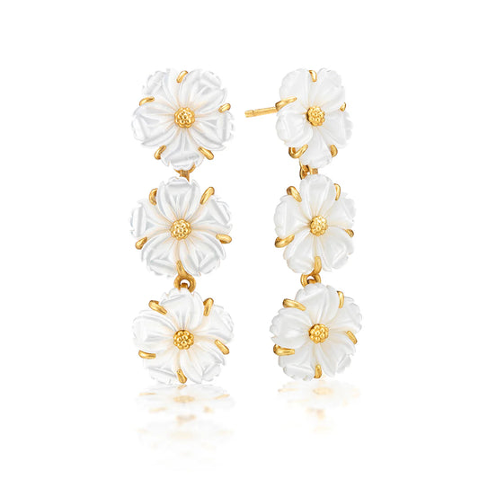 Petite Floral Linear Earrings