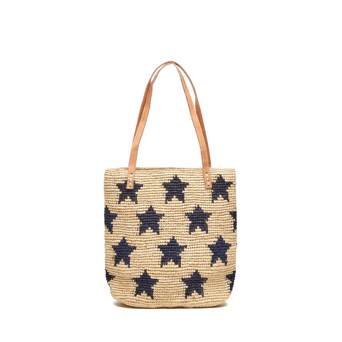 Petite Raffia Tote – Stars