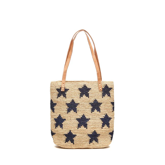 Petite Raffia Tote – Stars