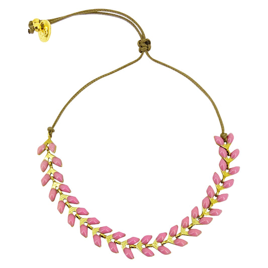Pink Enamel Bracelet