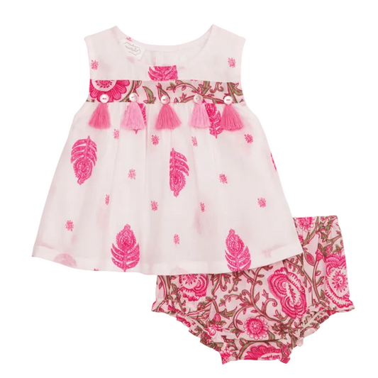 Pink Mixed Block Print Set
