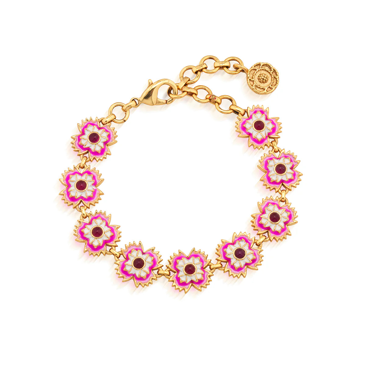 Pink Floral Bracelet