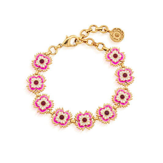 Pink Floral Bracelet