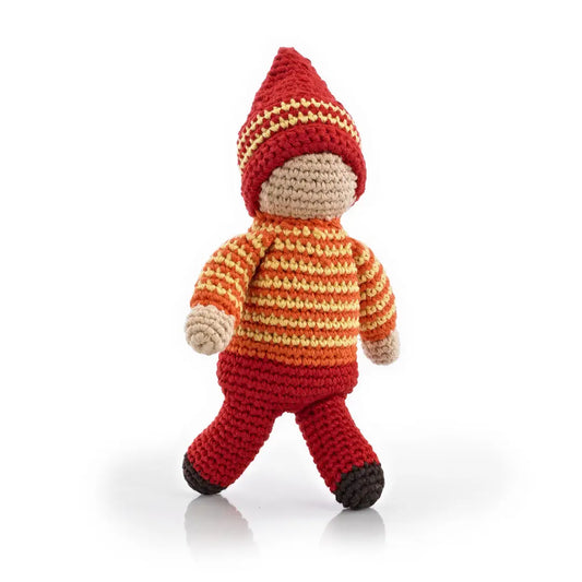 Pixie Rattle – Acorn Red
