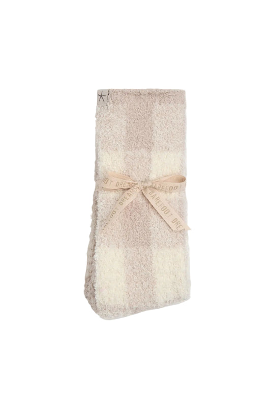 Plaid Socks - Stone