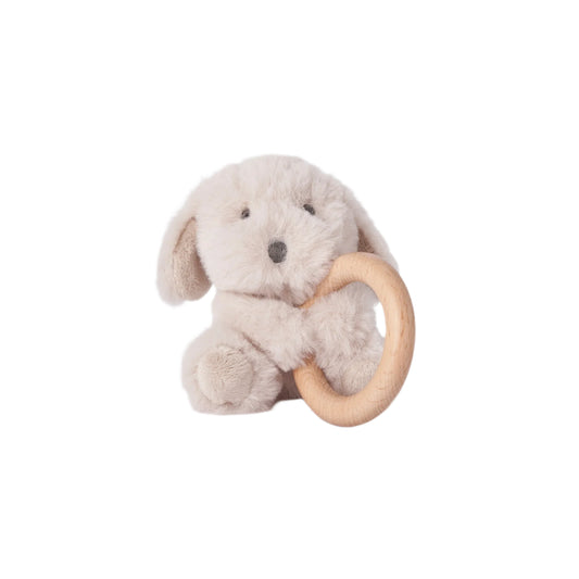 Plush Puppy Ring Rattle