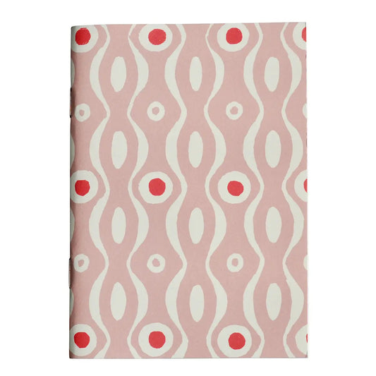 Pocket Notebook Persephone Pale Pink and Raspberry