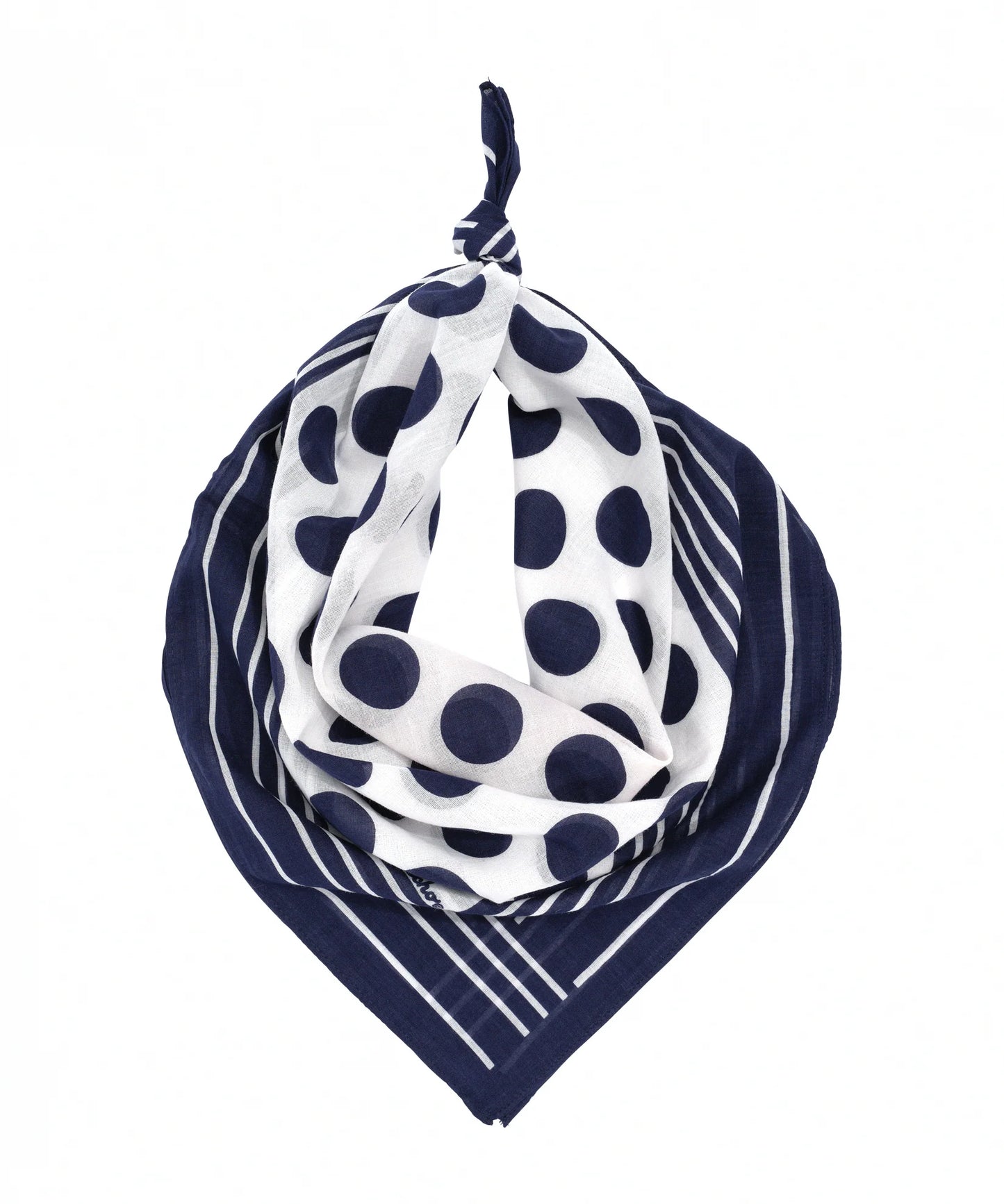 Polka Dot Bandana - Navy