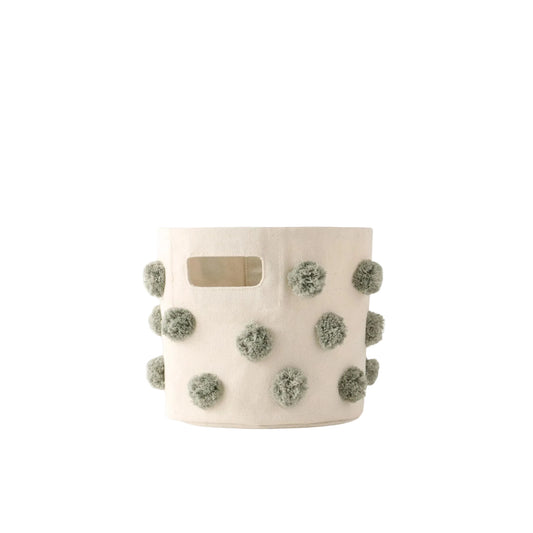 Pom Pom Mini Bin - Sage