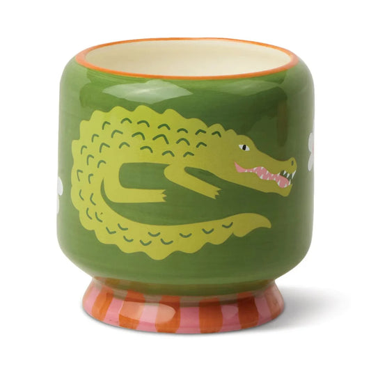 Crocodile Candle - Prickly Pear