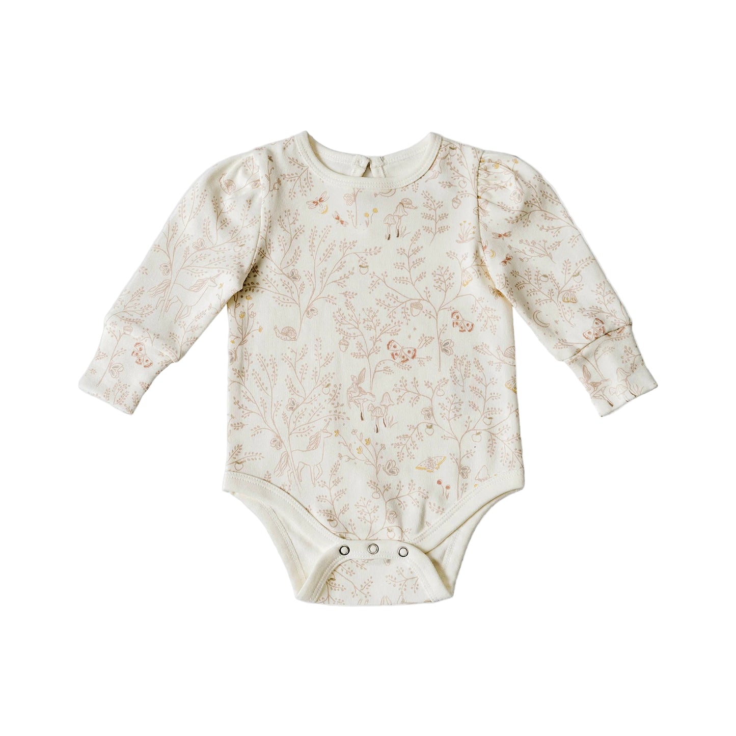 Puff Sleeve One Piece- Secret Garden