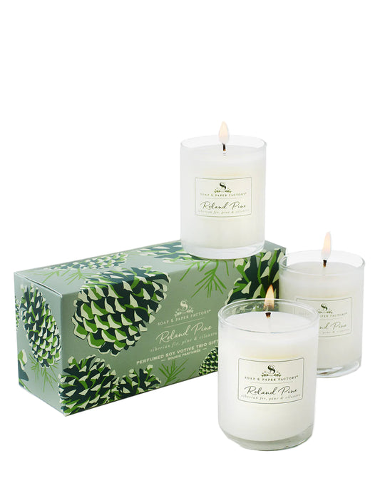 Roland Pine Votive Trio Gift Set
