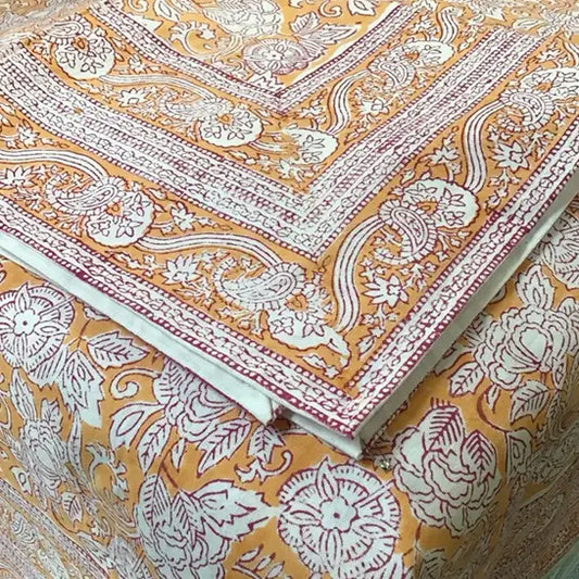 Rashmi Orange Tablecloth – 60 x 90